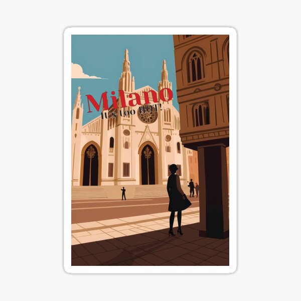 Item preview, Vintage travel Milan, Italy  designed and sold by VintageFlow.
