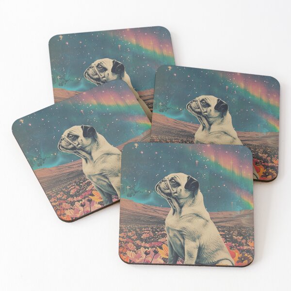 Item preview, Vintage Cute Dog Pug Puppy Retro Art Aesthetic designed and sold by LVTFCOarts.