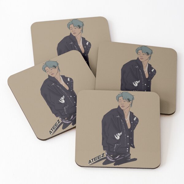 Item preview, Copia de Wooyoung Ateez Kpop blue bg designed and sold by kaaru-56.