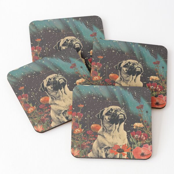 Item preview, Vintage Art Cute Pug Puppy Dog Retro Aesthetic designed and sold by LVTFCOarts.