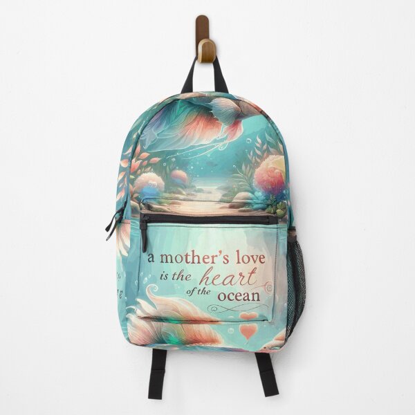 Item preview, Ocean's Heart: Mother & Baby Fish in Turquoise/Pink designed and sold by FinFriends.