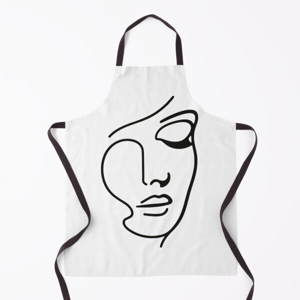 Item preview, One line woman face drawing, Abstract minimal female single line art designed and sold by MusesWhispers.