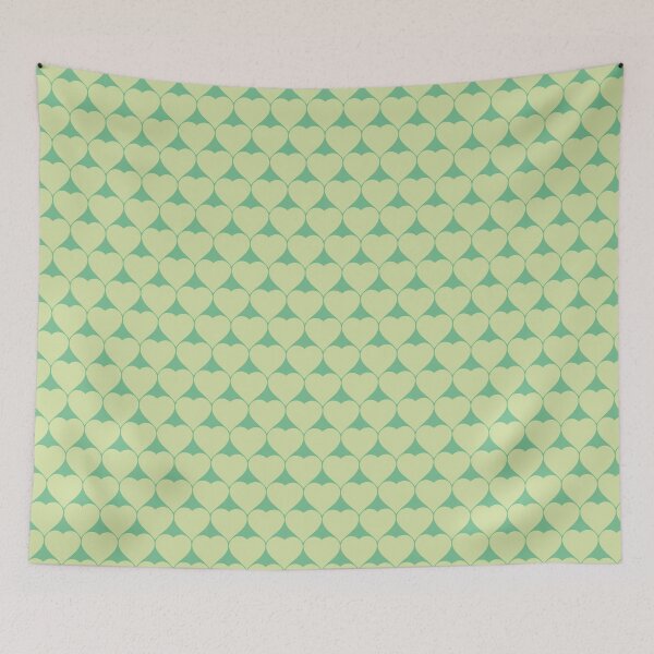 Item preview, GREEN HEARTS PATTERN designed and sold by Phanya-Style.