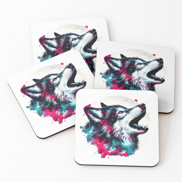 Item preview, Wolf howling illustration designed and sold by Nazardes.