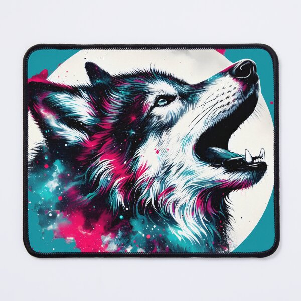 Item preview, Wolf howling illustration designed and sold by Nazardes.