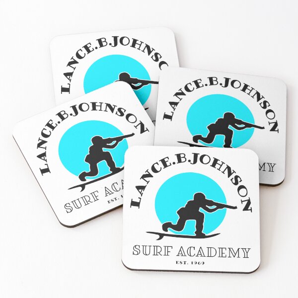 Item preview, LANCE.B.JOHNSON SURF ACADEMY. BLACK / WHITE / BLUE. designed and sold by 5hertz.