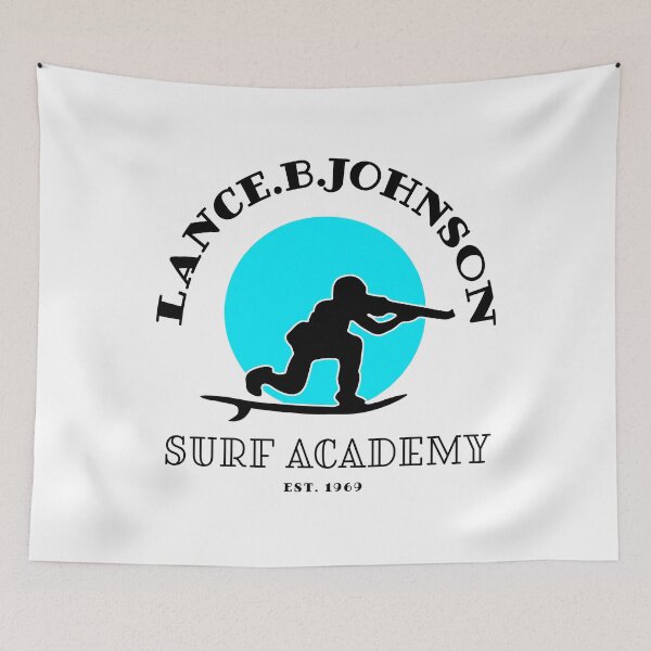 Item preview, LANCE.B.JOHNSON SURF ACADEMY. BLACK / WHITE / BLUE. designed and sold by 5hertz.