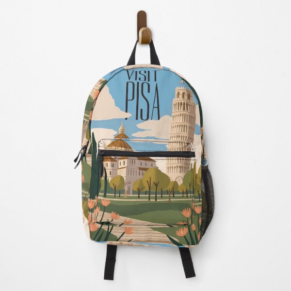 Item preview, Vintage travel poster of Pisa, Italy designed and sold by VintageFlow.