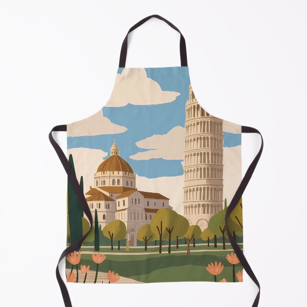 Item preview, Vintage travel poster of Pisa, Italy designed and sold by VintageFlow.