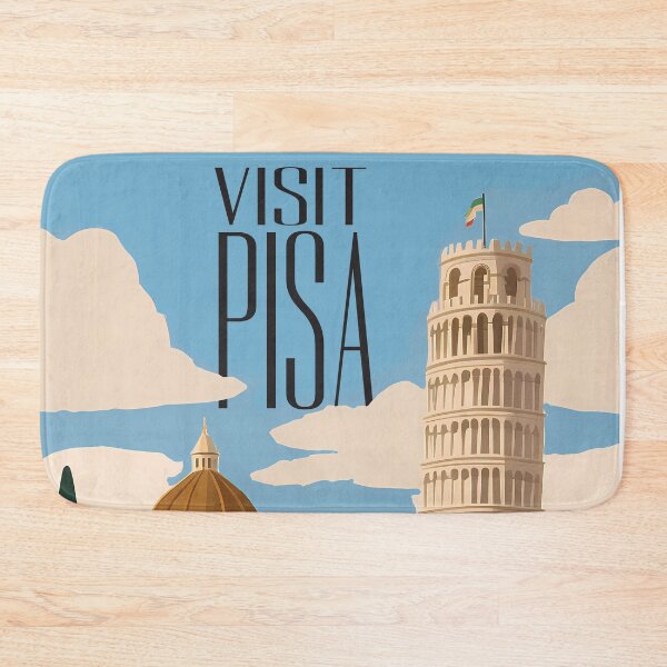 Item preview, Vintage travel poster of Pisa, Italy designed and sold by VintageFlow.
