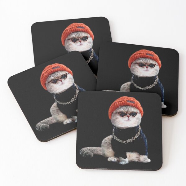 Item preview, rapper cat 1 designed and sold by meme-stuff.