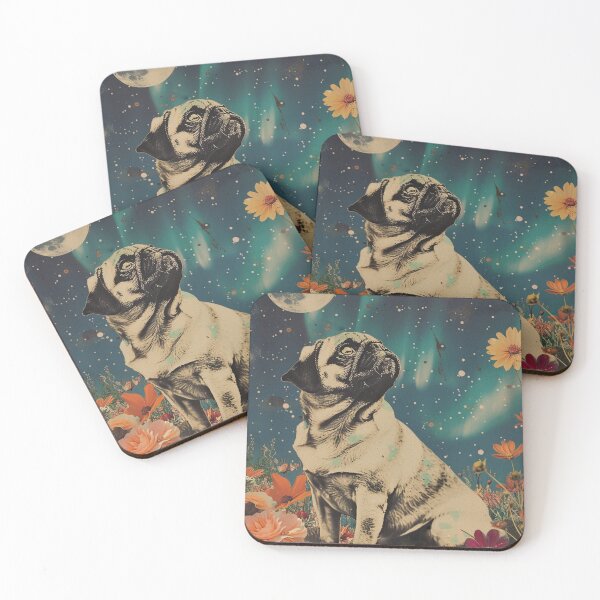 Item preview, Cute Vintage Art Inspirational Pug Puppy Illustration designed and sold by LVTFCOarts.