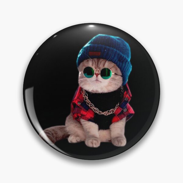 Item preview, rapper cat 2 designed and sold by meme-stuff.