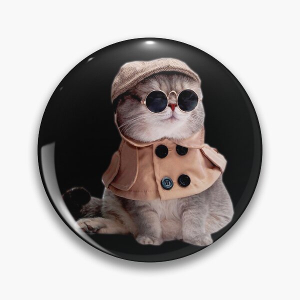 Item preview, detective cat designed and sold by meme-stuff.