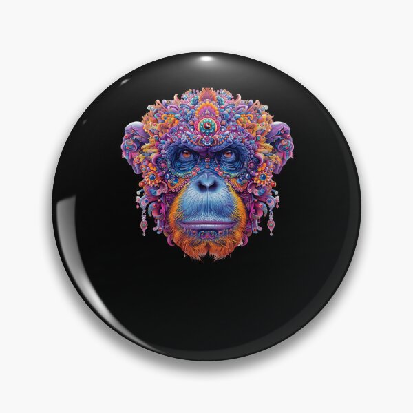 Item preview, Unamused Ornate Orangutan Head designed and sold by Psyberspace.