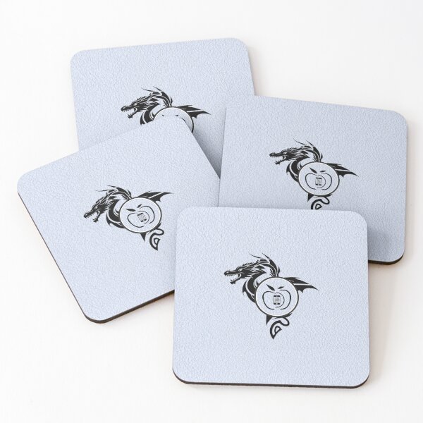 Item preview, Embossed Fierce Dragon on Blue-Grey Textured Background designed and sold by InfoBytes Academy.