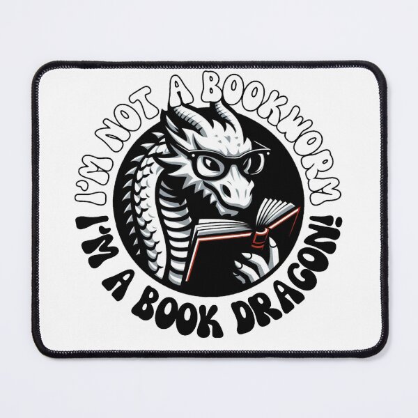 Item preview, I'm not a bookworm, I'm a book dragon! designed and sold by DShirtRepublic.