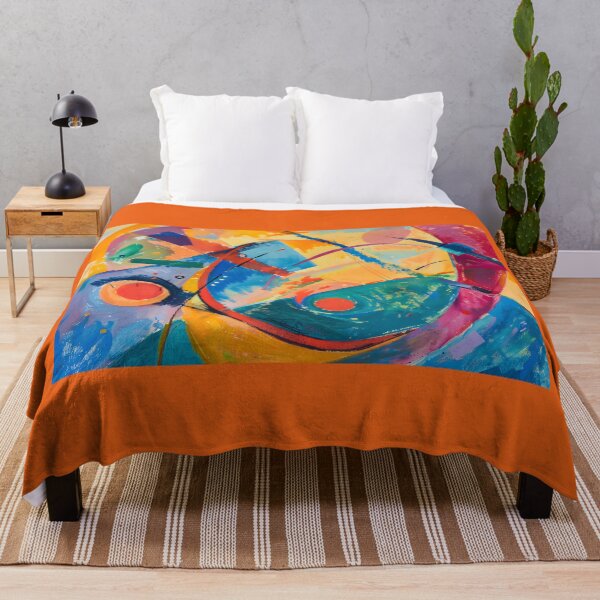 Item preview, Swirling Vibrance- Dynamic Geometric Shapes and Expressive Brushstrokes designed and sold by OlfactoART Studio.