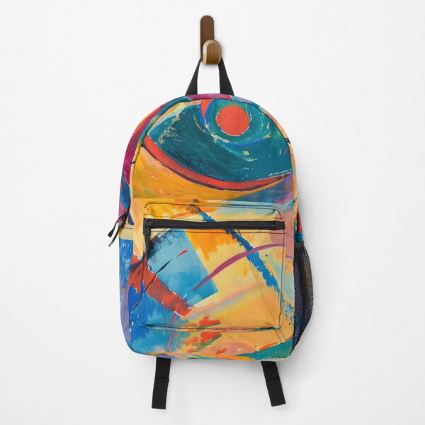 Item preview, Swirling Vibrance- Dynamic Geometric Shapes and Expressive Brushstrokes designed and sold by OlfactoART Studio.