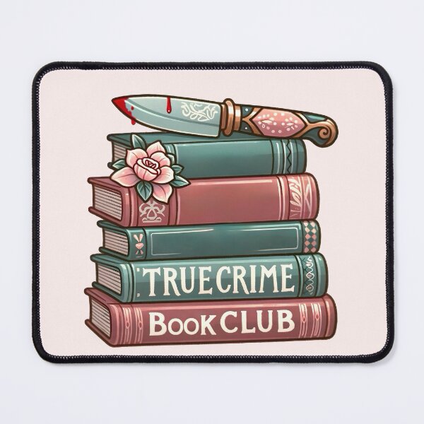 Item preview, True Crime Book Club Enthusiast Stack of Books with Knife Design designed and sold by Unitepeople.