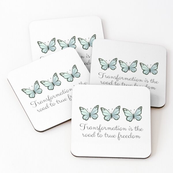 Item preview, Butterflies Transformation is the road to true freedom designed and sold by My Favorite Store.