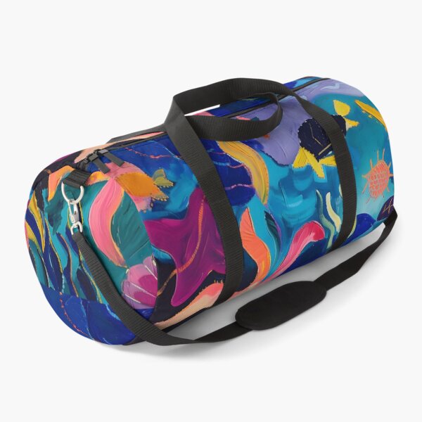 Item preview, Dynamic Depths - Vibrant Abstract Underwater Life with Fish, Turtles, and Stars designed and sold by OlfactoART Studio.