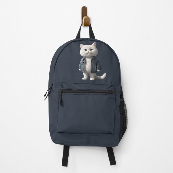 Item preview, White Cat in Denim designed and sold by PierreAlbijanic.