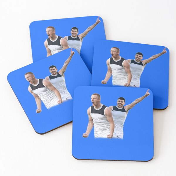 Item preview, Matthew Cottrell Matthew Kennedy clutch match winning goal against Fremantle in gather around at Adelaide Oval designed and sold by konsdigitaldesignsartwork.