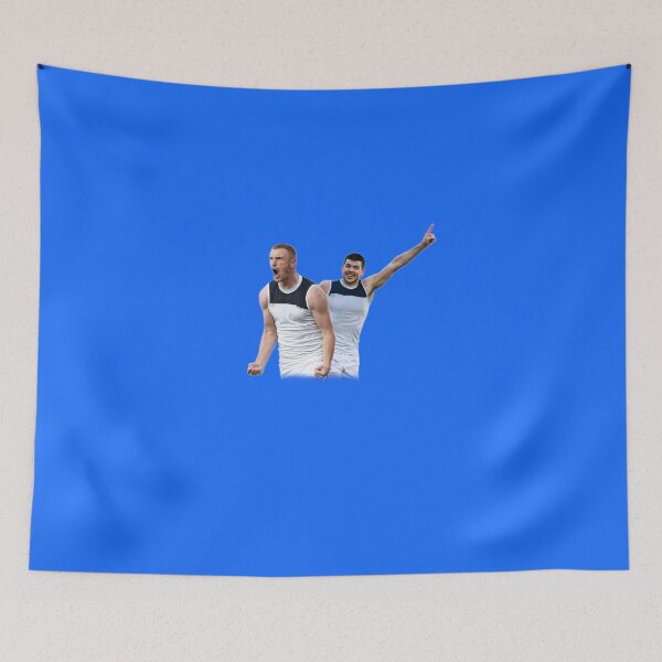Item preview, Matthew Cottrell Matthew Kennedy clutch match winning goal against Fremantle in gather around at Adelaide Oval designed and sold by konsdigitaldesignsartwork.