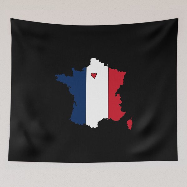 Item preview, France Country Map Doodle Contours. French flag and Capital Paris. designed and sold by AnnaVioletStore.