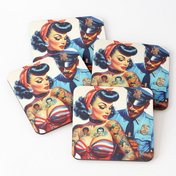 Item preview, Hot Tattoo Woman designed and sold by PulpVintage.