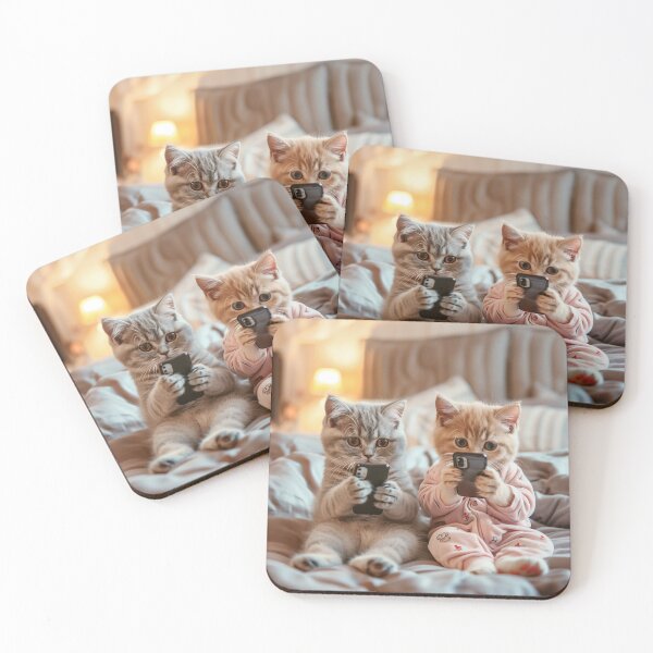 Item preview, Paws & Play: Kittens' Cozy Tech Time designed and sold by smartart42.
