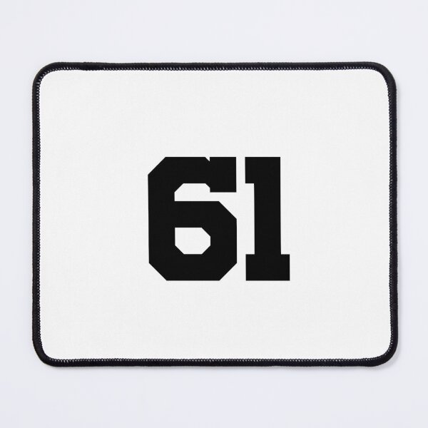 Item preview, 61, sixty-one, black, University designed and sold by Numbers-Art.
