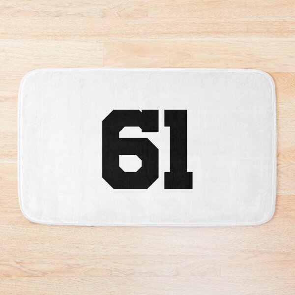 Item preview, 61, sixty-one, black, University designed and sold by Numbers-Art.