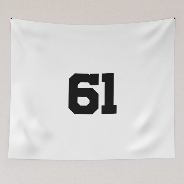 Item preview, 61, sixty-one, black, University designed and sold by Numbers-Art.