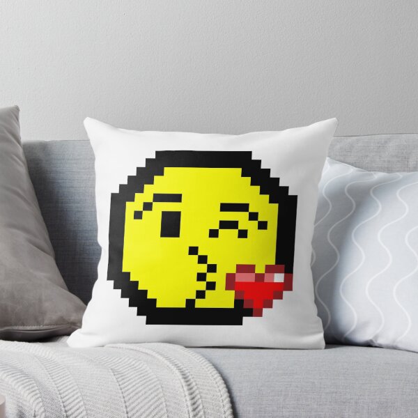 Item preview, Pixel art of face blowing a kiss designed and sold by Polux Design.