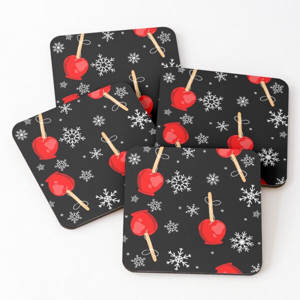 Item preview, christmas red candy apples black  designed and sold by Gossip Rag.