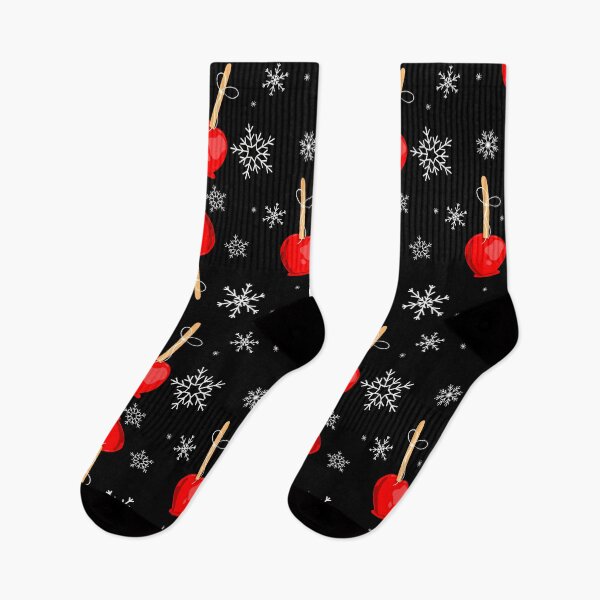 Item preview, christmas red candy apples black  designed and sold by Gossip Rag.