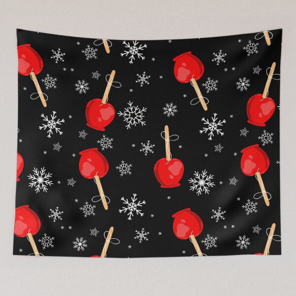 Item preview, christmas red candy apples black  designed and sold by Gossip Rag.