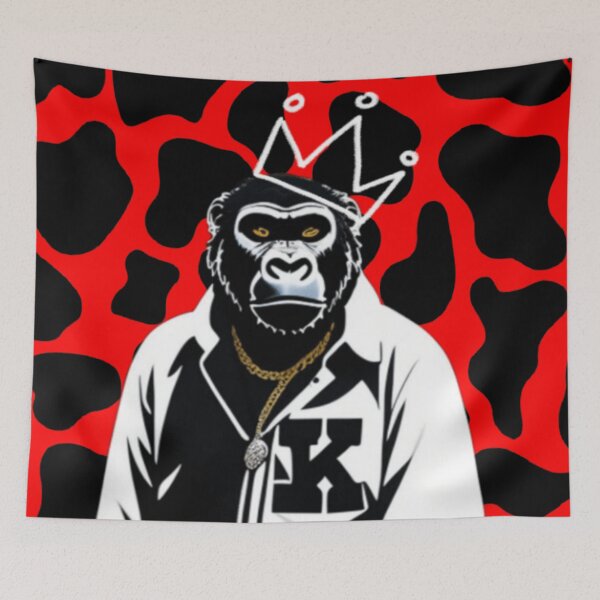 Item preview, Gorilla wearing crown  designed and sold by Roxburylane.