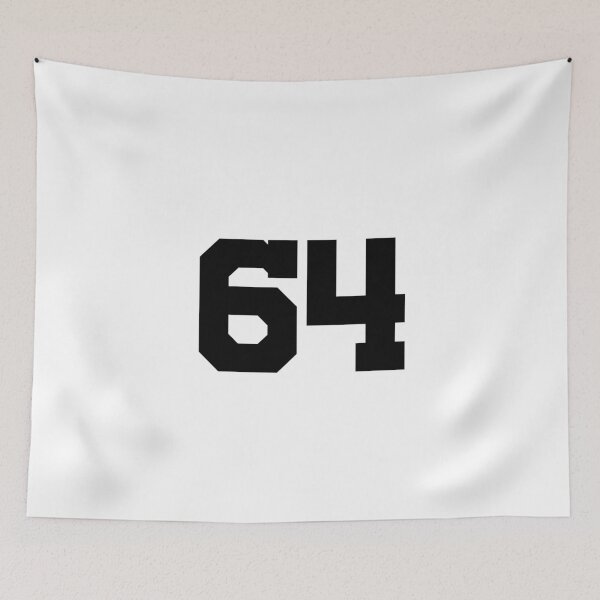 Item preview, 64, sixty-four, black, University designed and sold by Numbers-Art.