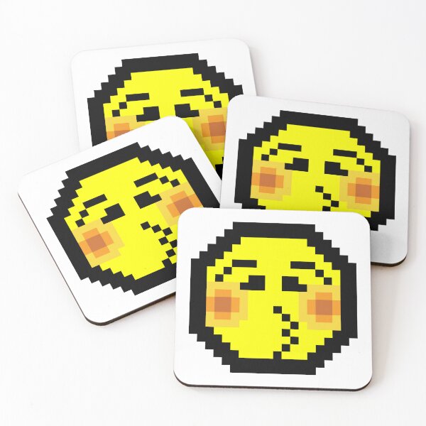 Item preview, kiss face pixel art designed and sold by Polux Design.