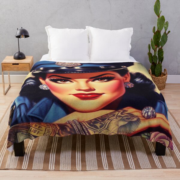 Item preview, Cute Tattooed Policewoman designed and sold by PulpVintage.