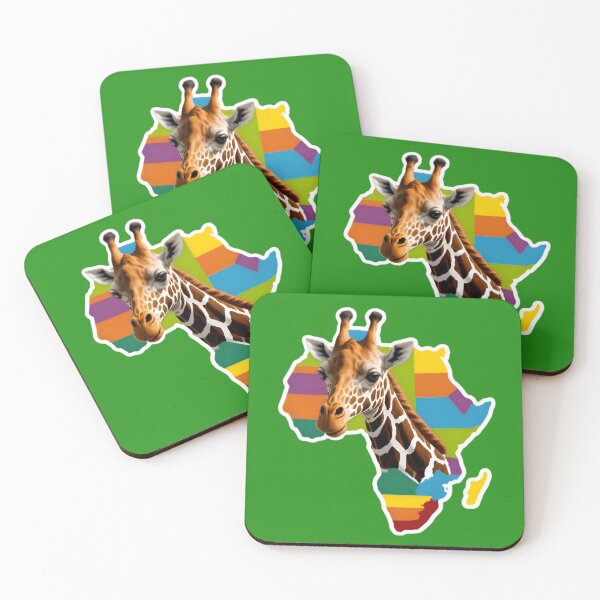 Item preview, Map Of Africa With A Giraffe designed and sold by TheArtOfPat.