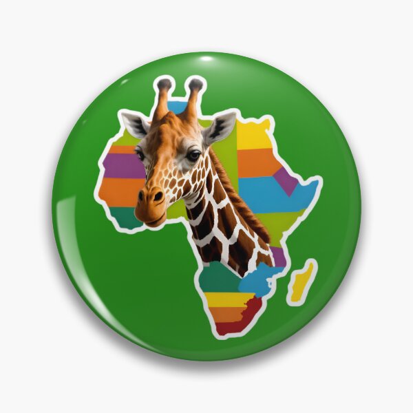 Item preview, Map Of Africa With A Giraffe designed and sold by TheArtOfPat.