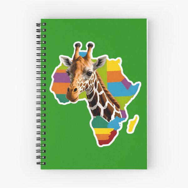Item preview, Map Of Africa With A Giraffe designed and sold by TheArtOfPat.