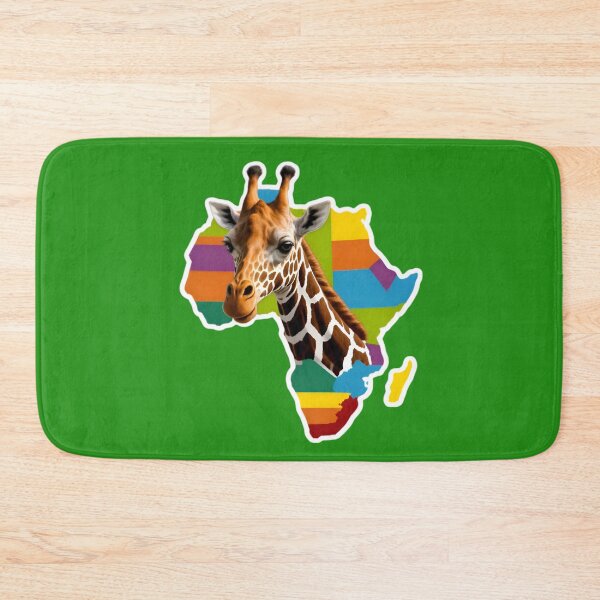 Item preview, Map Of Africa With A Giraffe designed and sold by TheArtOfPat.