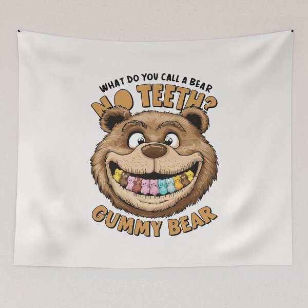 Item preview, What do you call a bear with no teeth? designed and sold by HOMEDESIGNPRINT.