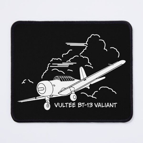 Artikelvorschau, Vultee BT-13 Valiant WW2 Flugzeug fliegen Wolken entworfen und verkauft von MilitaryMart.