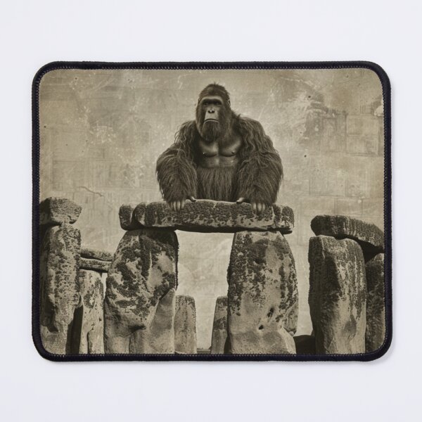 Item preview, Guardian of Time: Primal Majesty at Ancient Stonehenge - Artistic Print designed and sold by LocalsOnly74.